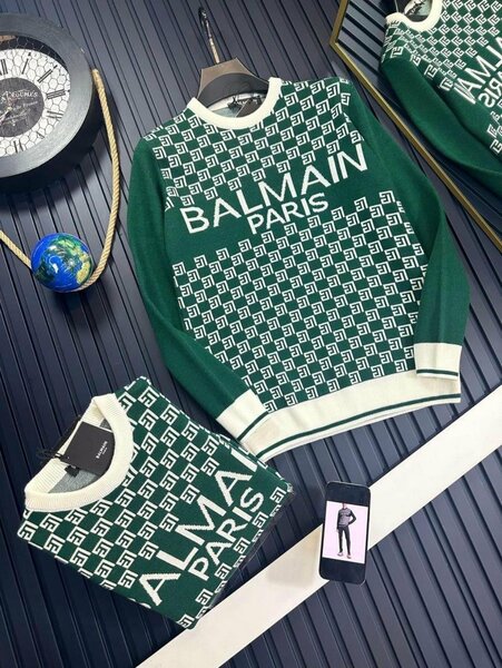 Pull à logo Balmain Paris