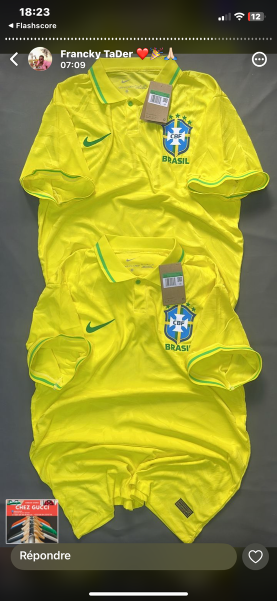 Maillot de football Brésil