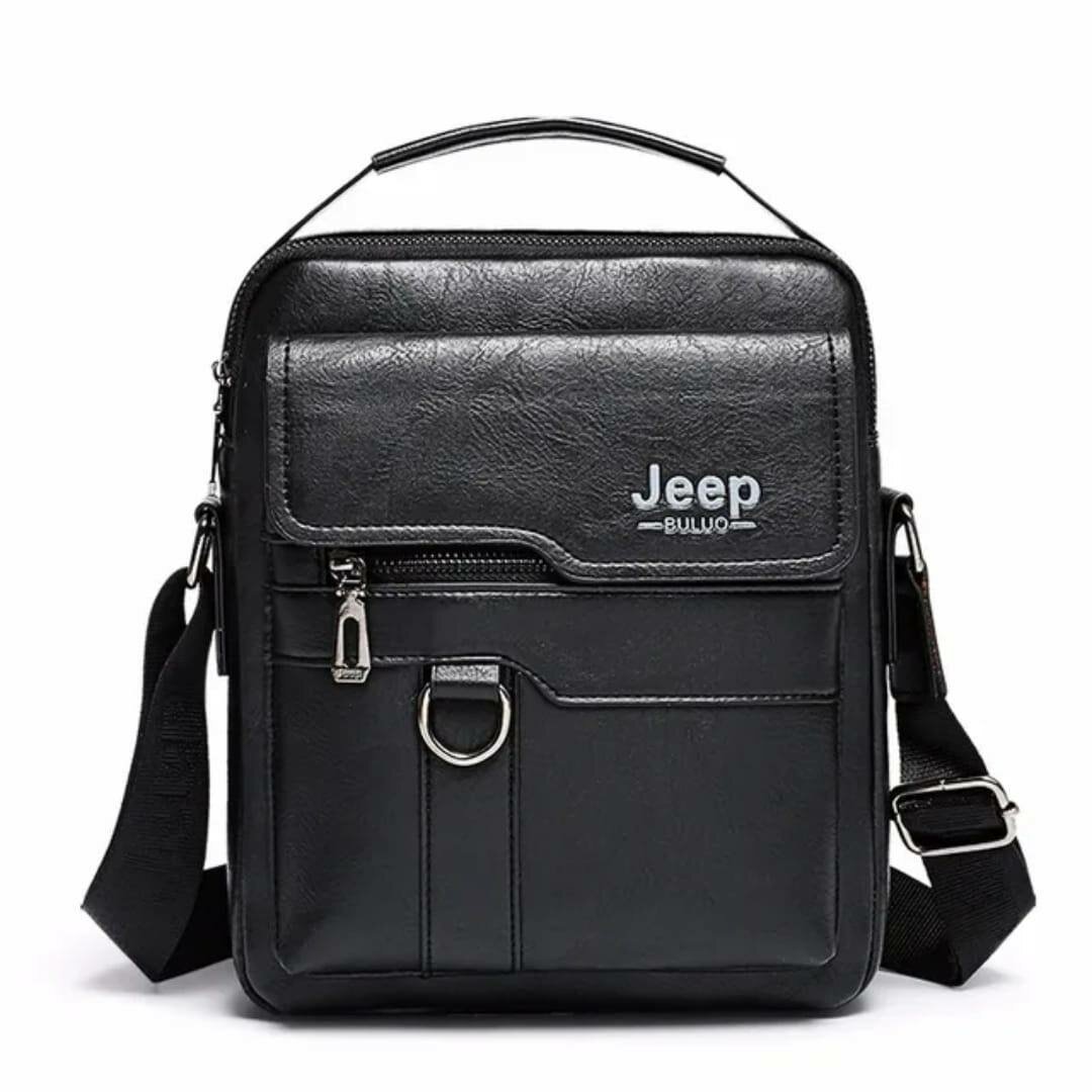 Sacoche en cuir homme Jeep