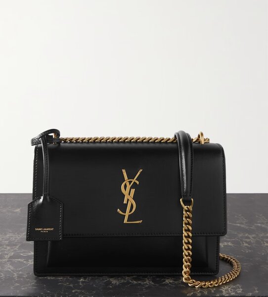 Sac à main en cuir noir