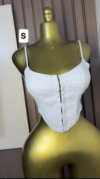 Top blanc à bretelles