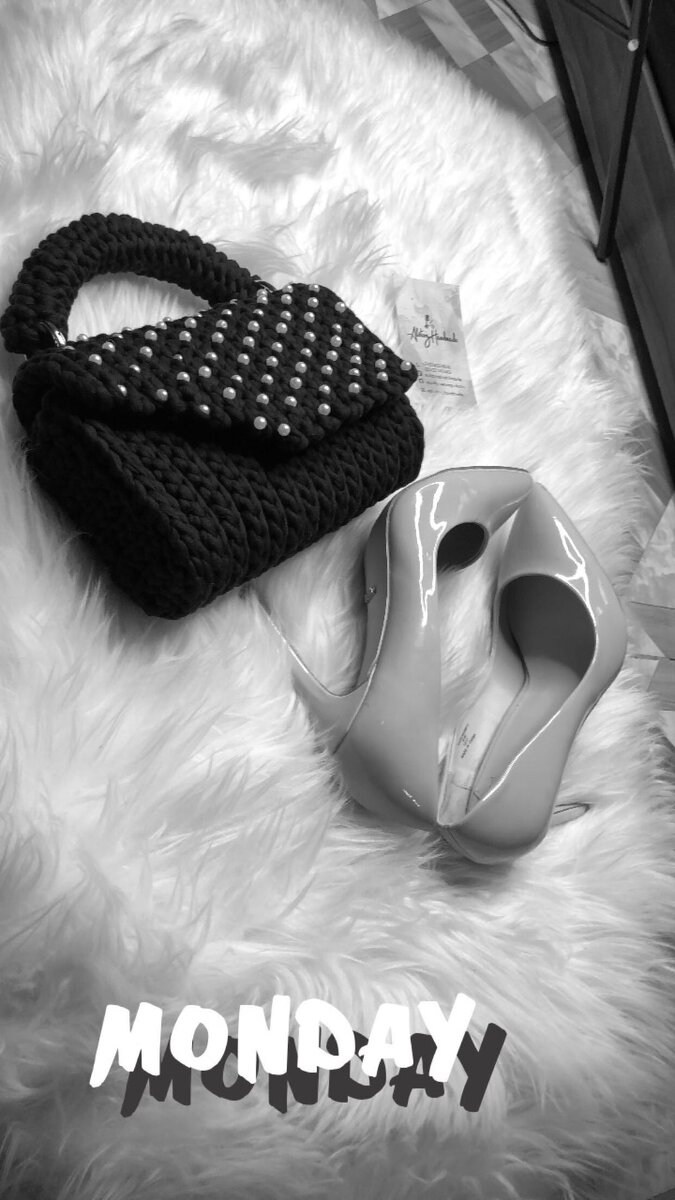 Crochet handbag for ladies