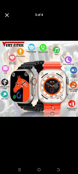 REDUCED TO CLEAR!! T900 Smart Watch  Features: Calls, BT Mus