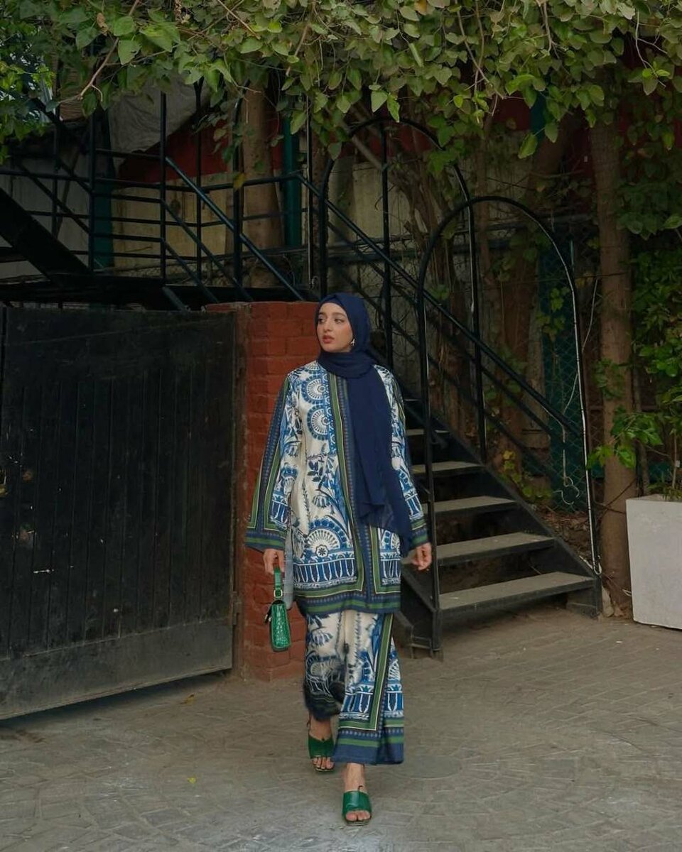 PLAZO DIGITAL PRINTED 2Pc AZMIN