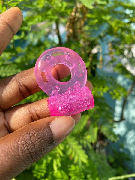 Anneau Vibrant Silicone Rose