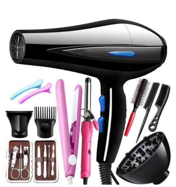 12Pcs/set 2200W Powerful Electric Hair Dryer Heat Blower-