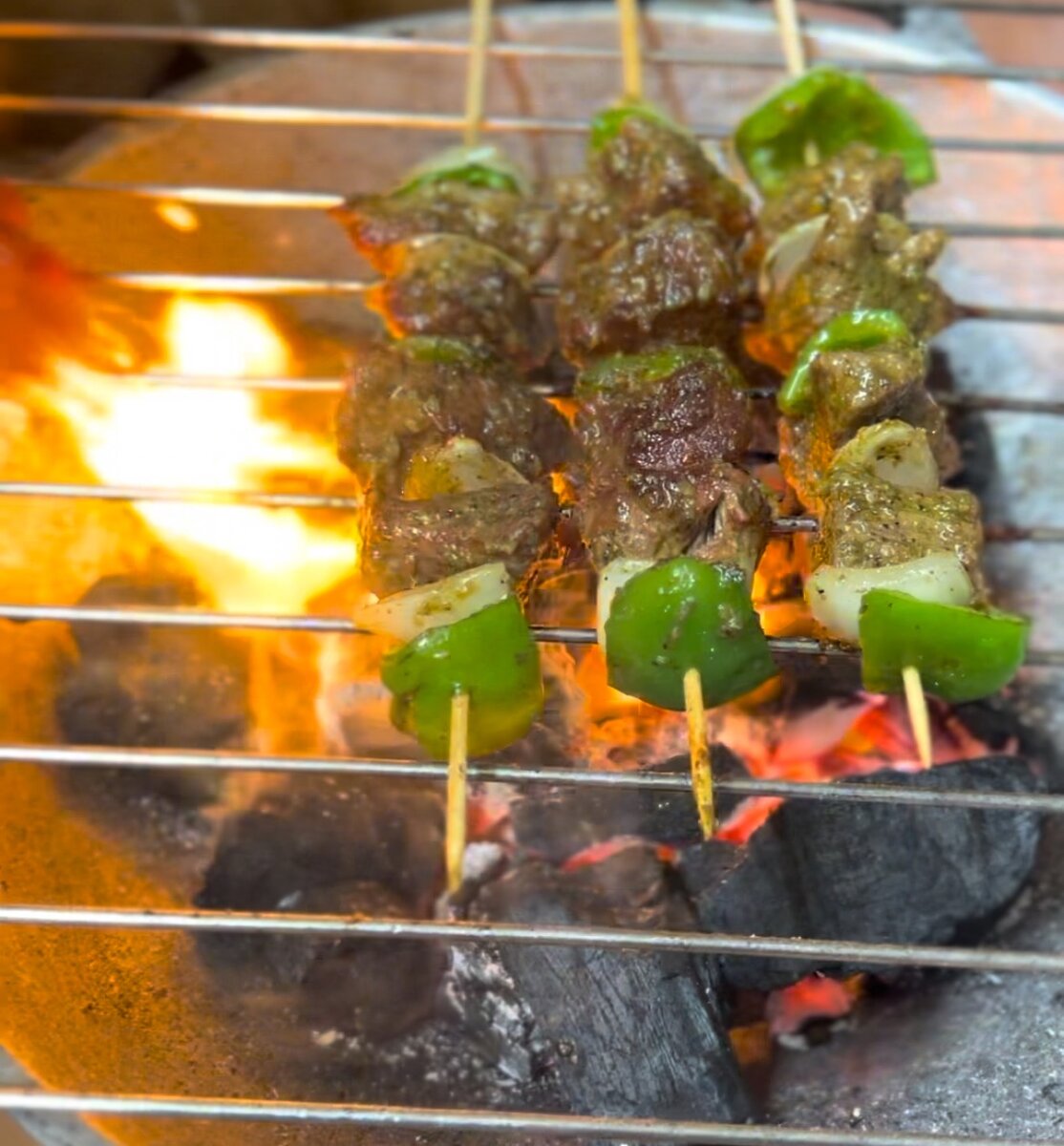 Brochettes de Bœuf avec frite