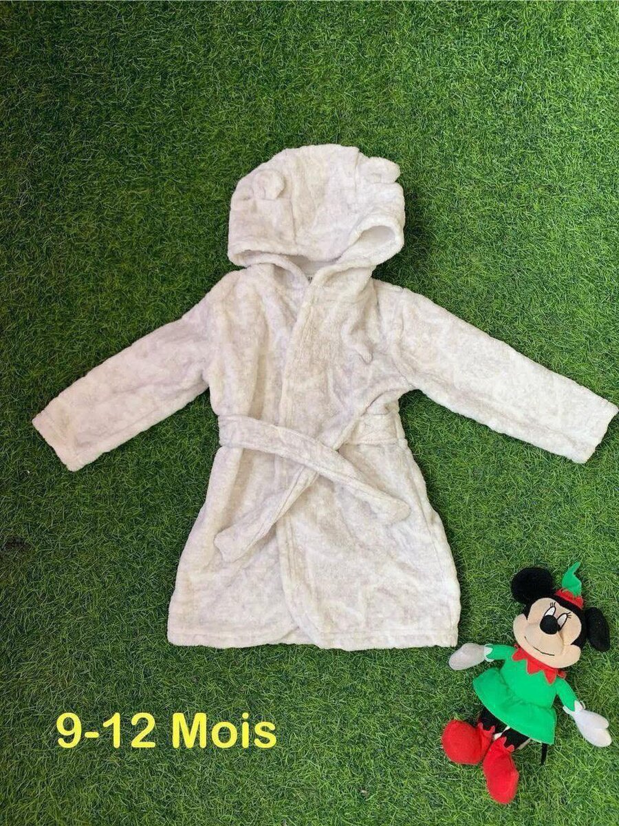 Peignoirs bébé doux à capuche
