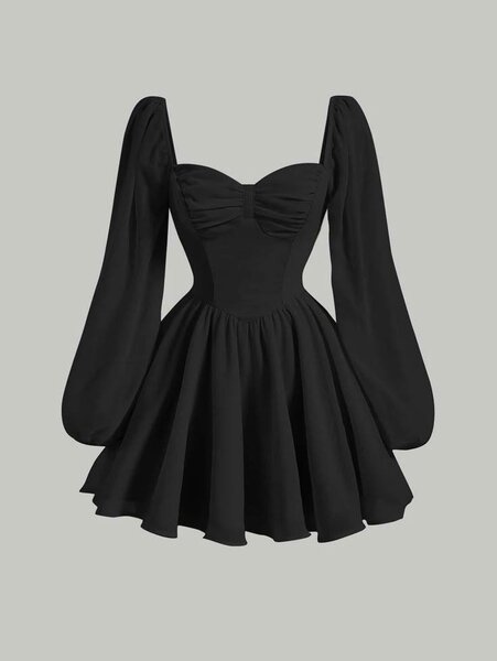 Robe élégante noire femme