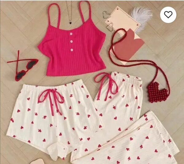 Pyjama d'été féminin en coton