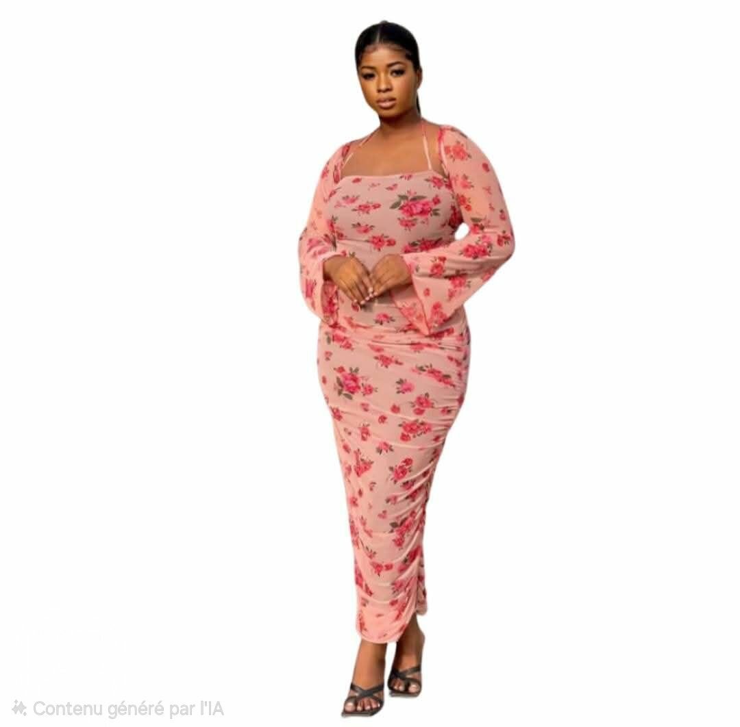 Robe longue fleurie élégante