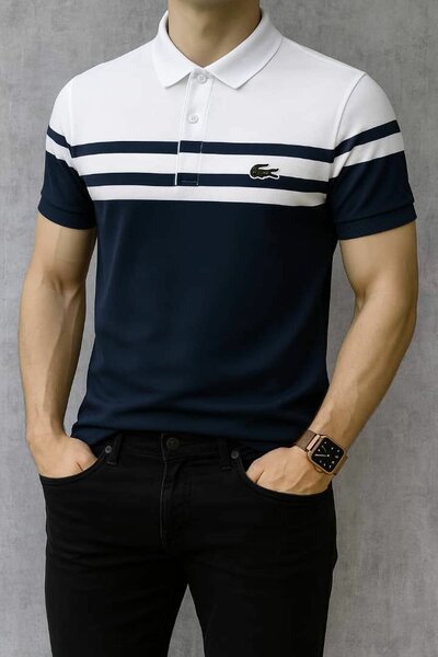 Polo Homme Rayé Élégant