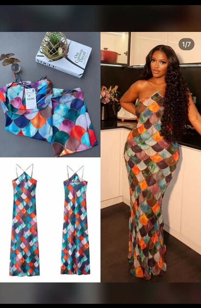 Robe Longue Colorée Élégante