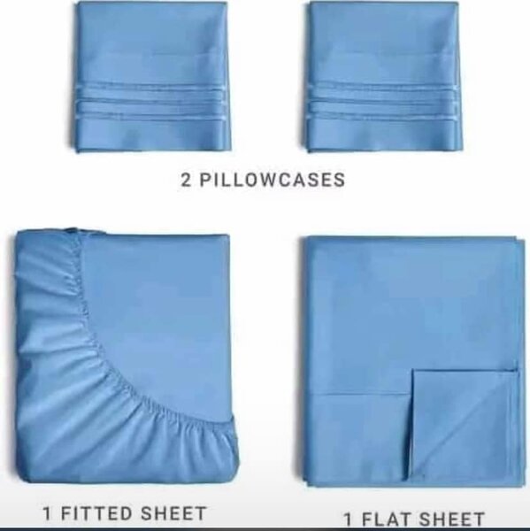 4 PCS BellaHome Bedsheets