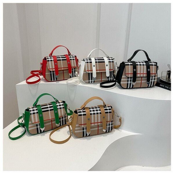 Sac Bandoulière Tartan Élégant