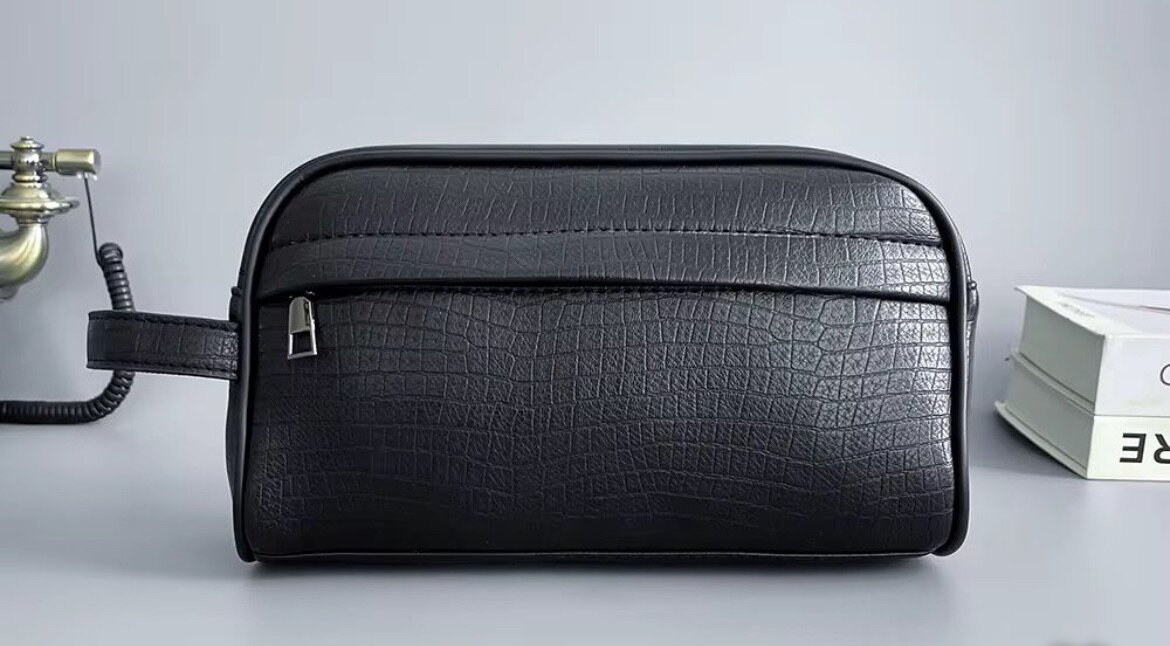 Trousse de toilette en cuir élégante