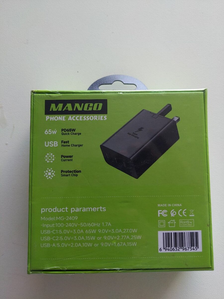 Mango Fast Charger  C Cable