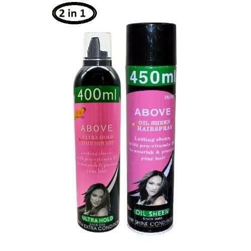 Above Hair Mousse & Hairspray Set
