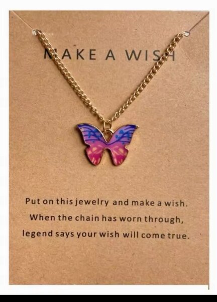 Wish butterfly necklace
