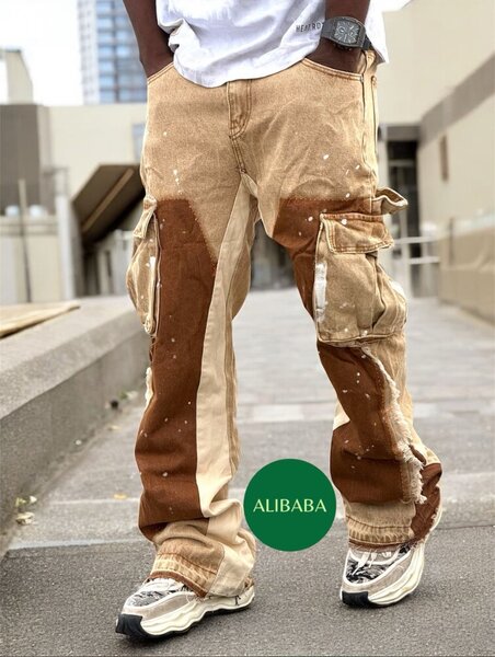 Jeans cargo homme style urbain