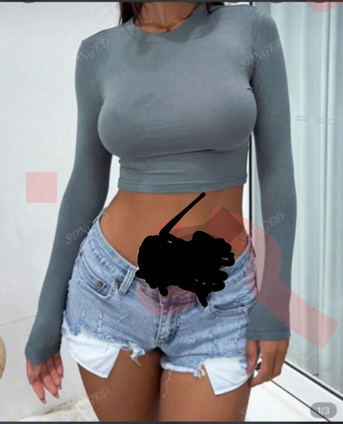 Tops moulants à manches longues