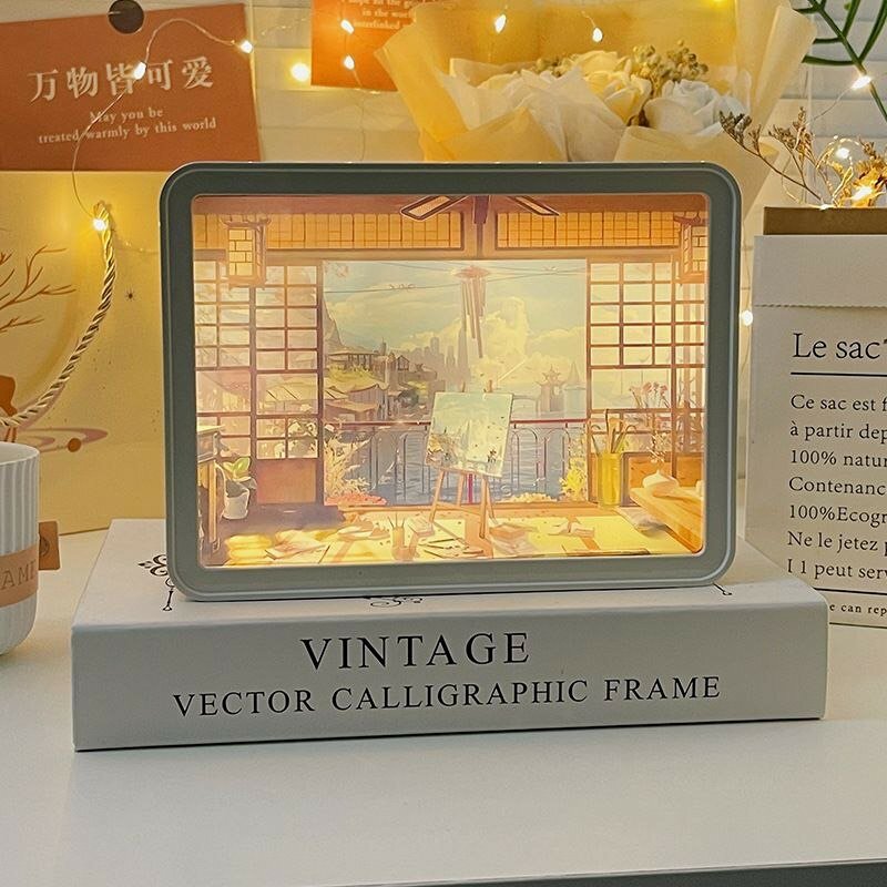 Зеркало и ночник, два в одном