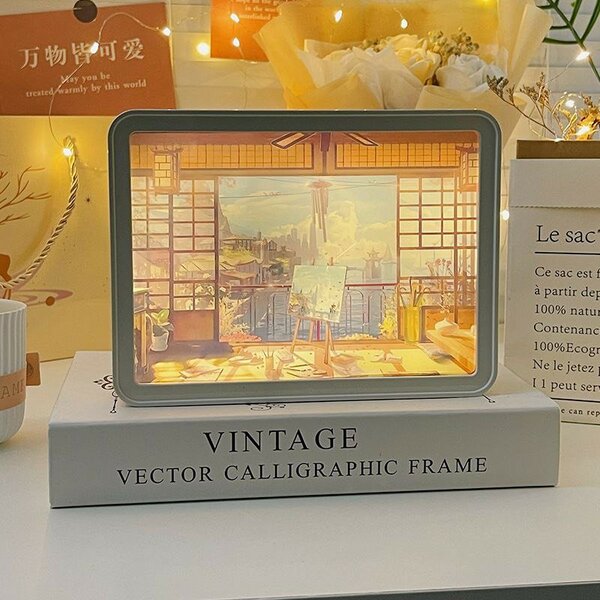 Зеркало и ночник, два в одном