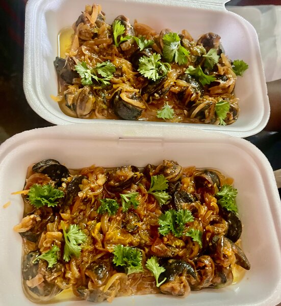 Escargots épicés à emporter