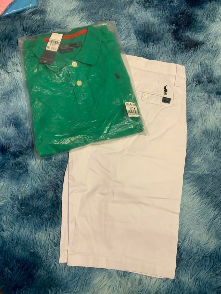 Ensemble polo et short blanc