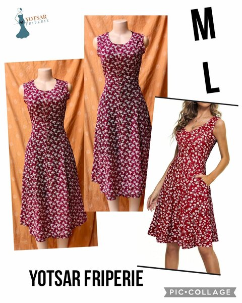 Robe d'été florale femme