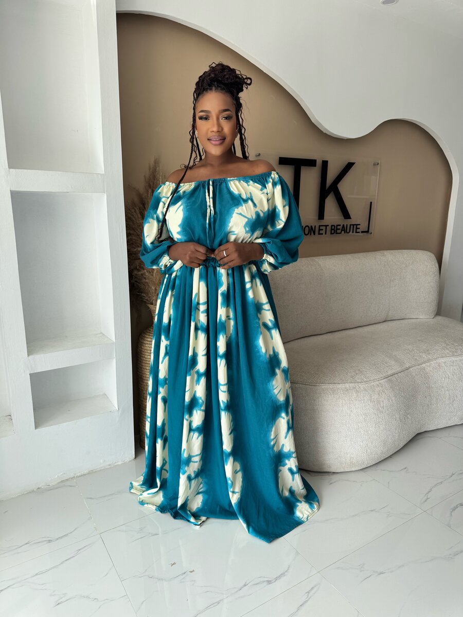 Robe Bohème Bleu Floral