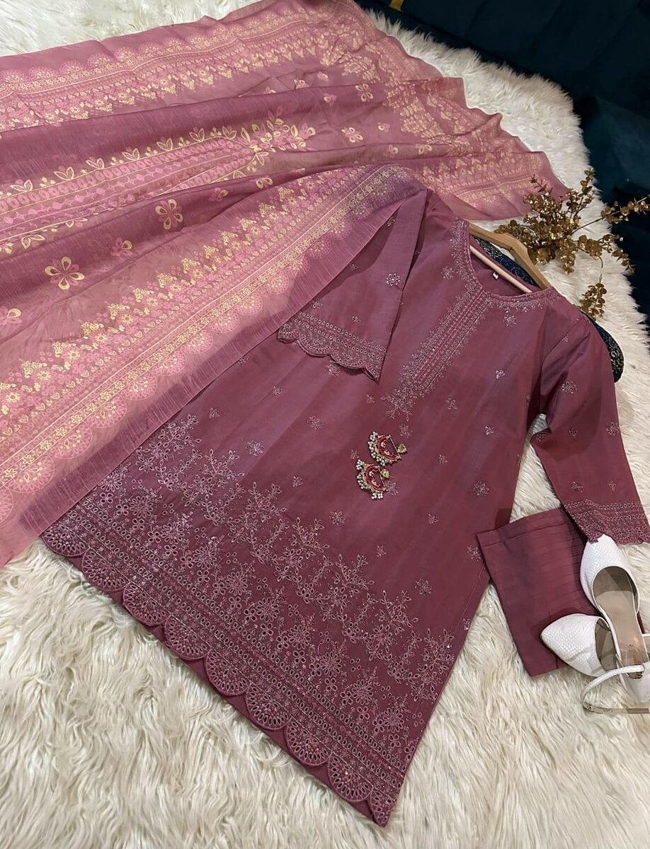 Doria lawn stuff 3 pc suit