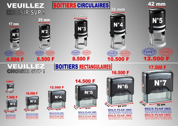 TAMPONS /CACHETS AUTOMATIQUES