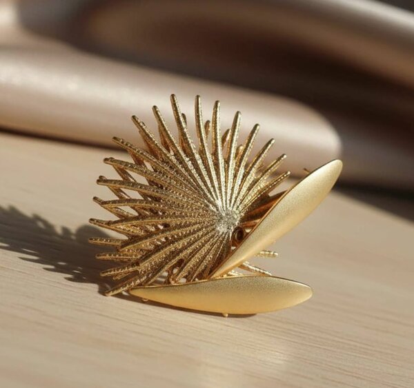 Boucles d'oreilles élégantes dorées