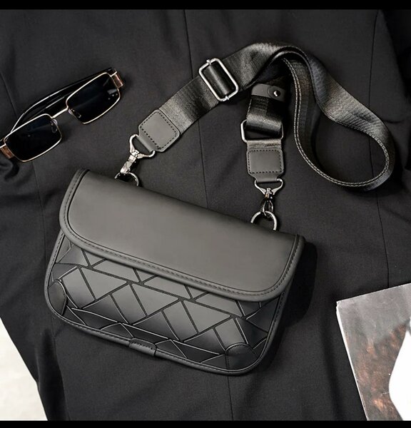 sac en bandoulière en cuir véritable