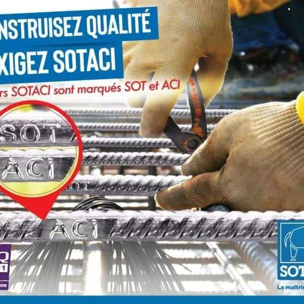 Barres d'armature SOTACI robustes