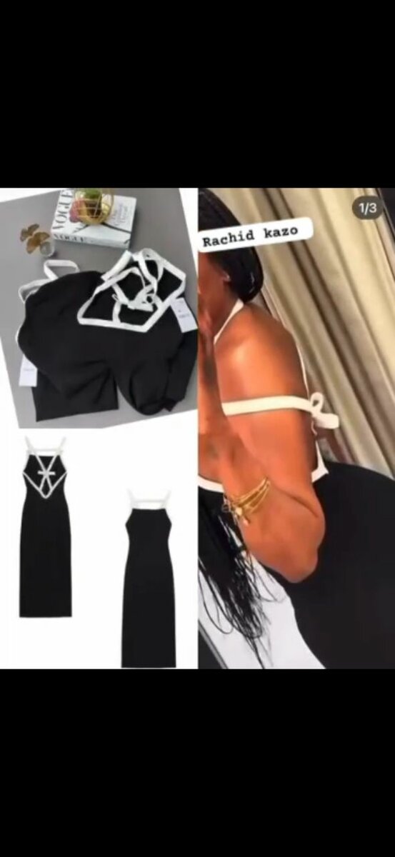 Robe Noire Élégante