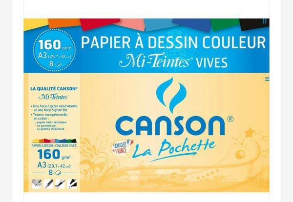 Papier couleur Canson Mi-Teintes