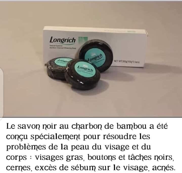 Savon au charbon de bambou Longrich