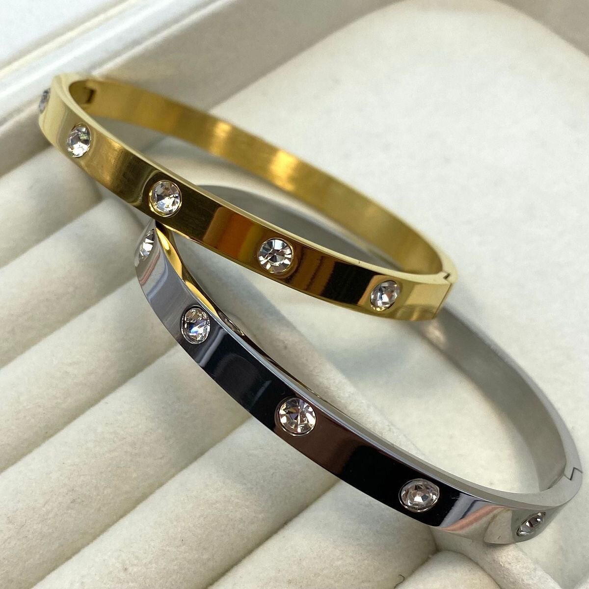 1Bracelets en acier inoxydable