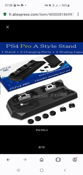 Support refroidisseur ps4