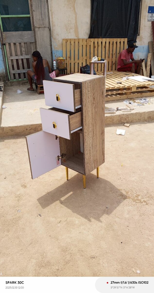 Cupboard with door and drawers