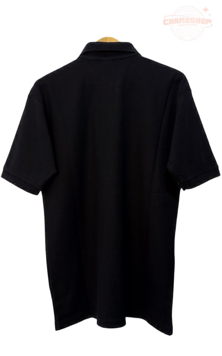 Polo noir classique homme