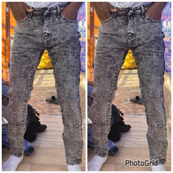 Jean délavé tendance homme