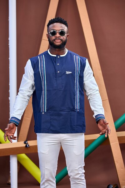 Veste Homme Élégante Bleu