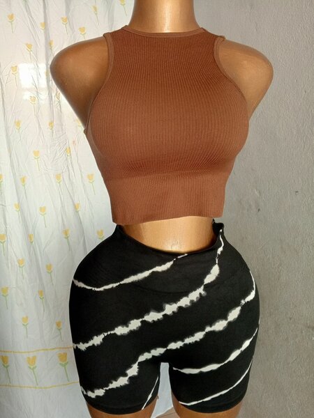 Top coton et collants