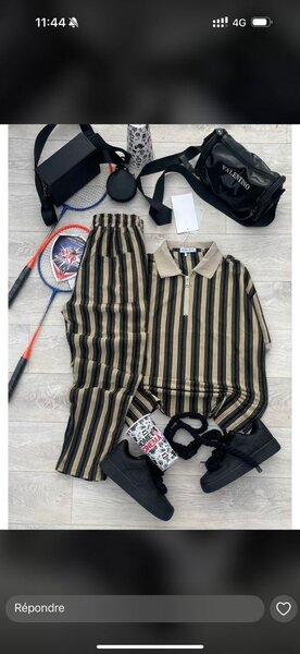 Ensemble Rayé Décontracté