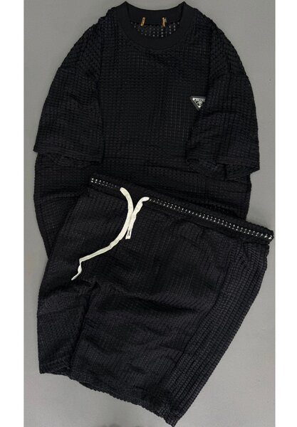 Ensemble T-shirt et Short Noir Homme