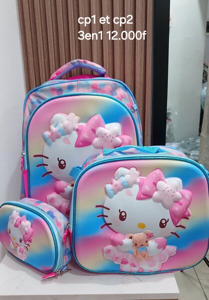 Sac à dos enfant 3 pièces CP