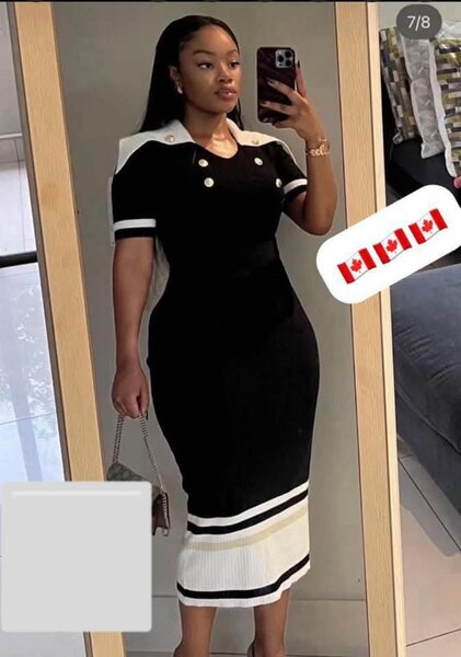 Robe élégante en tricot